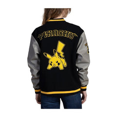 Pikachu Yellow Baseball Varsity Jacket - Adult