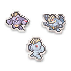 Machop, Machoke & Machamp Pokémon Pixel Pins (3-Pack)